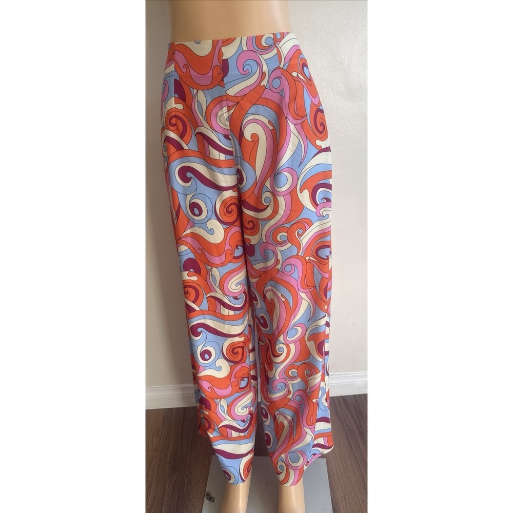 Cider Orange Floral Trousers Size Large